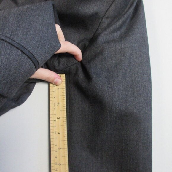 Banana Republic 100% Wool Tailored Fit Blazer Men 42 Long Grey Sport Coat 694 - Picture 14 of 16